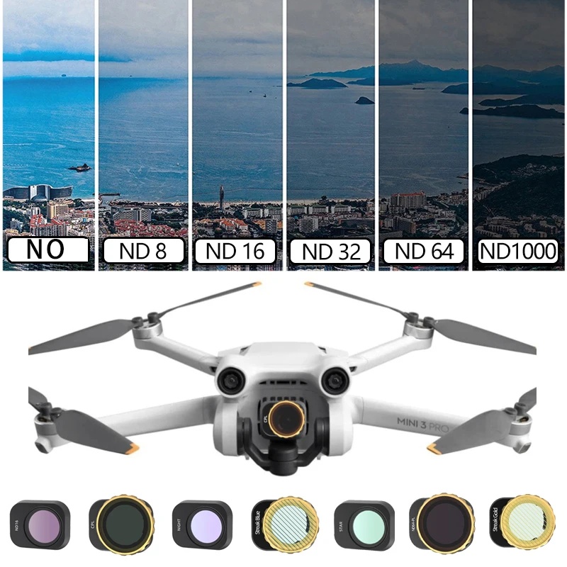Drone Camera Filter - ฟิลเตอร์โดรนสำหรับกล้อง DJI Mini 3 Pro ชุดฟิลเตอร์เลนส์