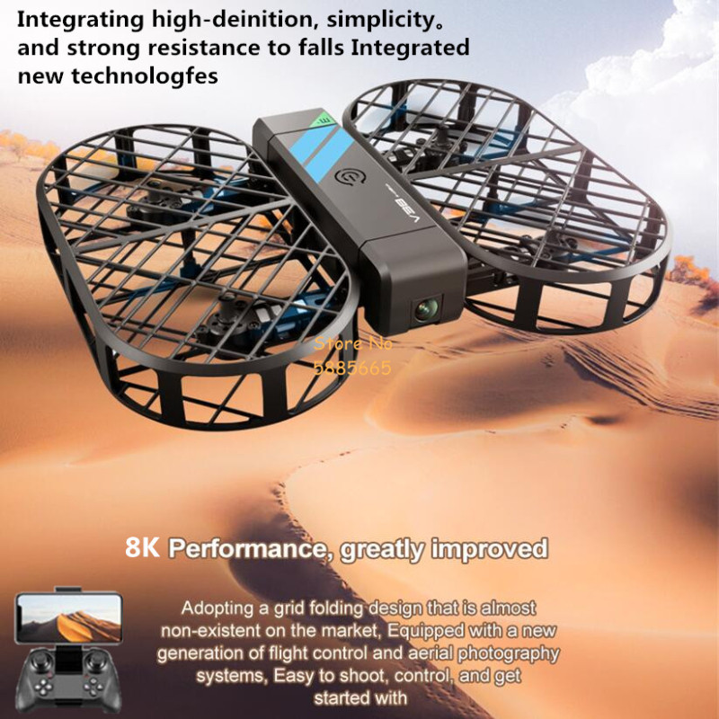 กล้อง 8K HD 360 °   การป้องกัน - Drone Camera 4K บทวิจารณ์และราคา