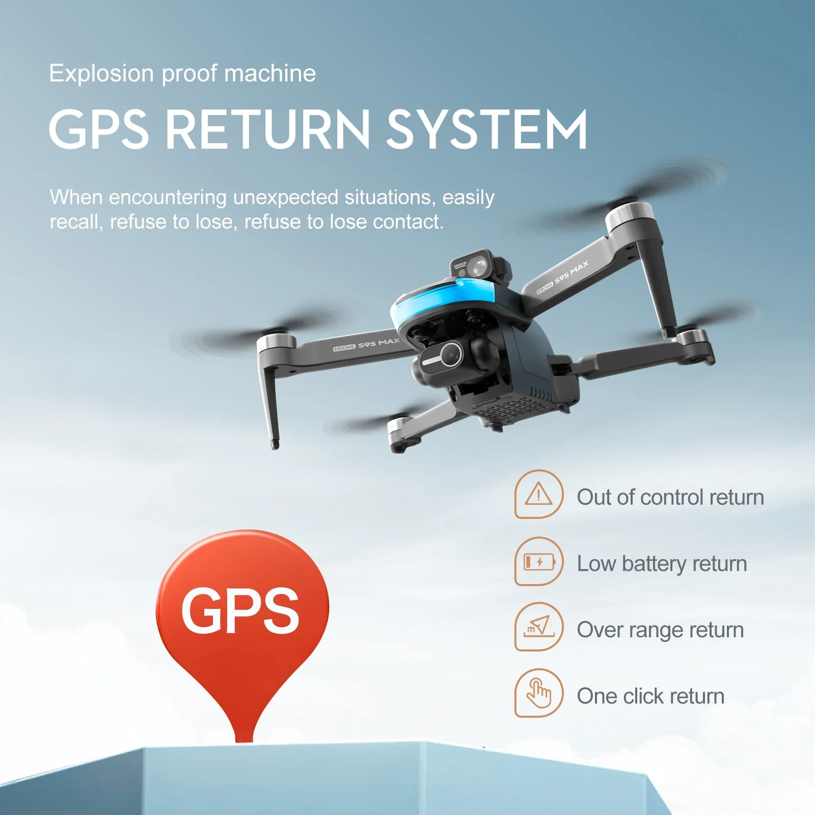 ใหม่S9S MAX MINI Drone 4K 2 แก - Drone Camera 4K บทวิจารณ์และราคา