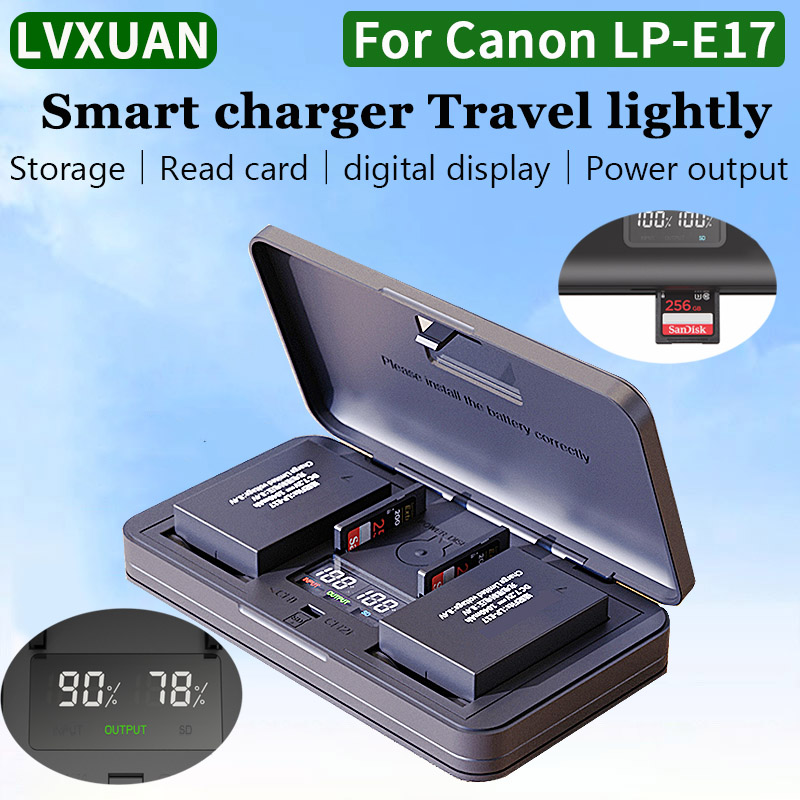 LVXUAN LP-E17 แบตเตอรี่ Charge - Canon Camera Eos R8 บทวิจารณ์และราคา