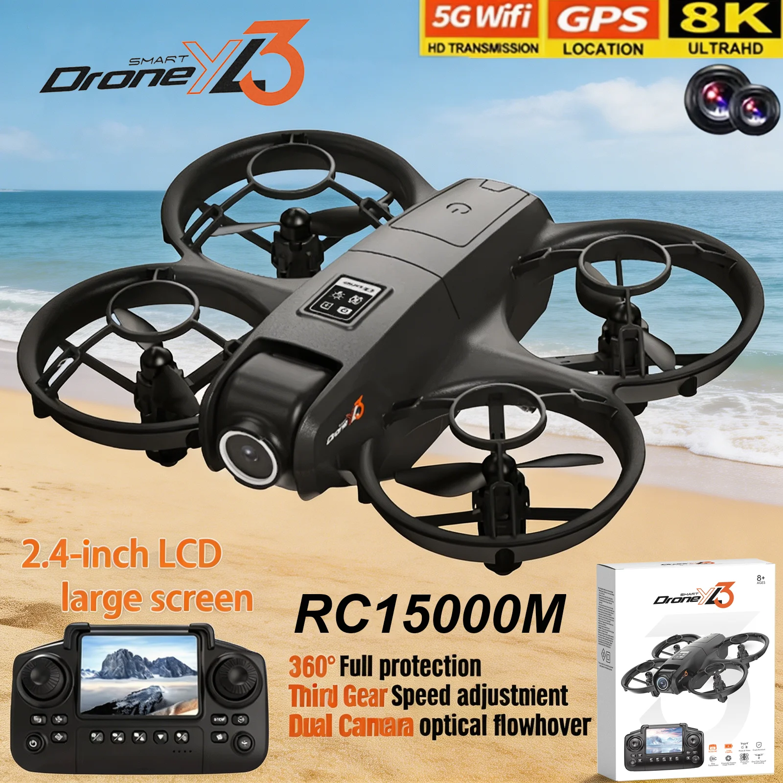 โดรน YL3 RC รุ่นใหม่ 8K 1080P  - Drone Camera Night Vision บทวิจารณ์และราคา