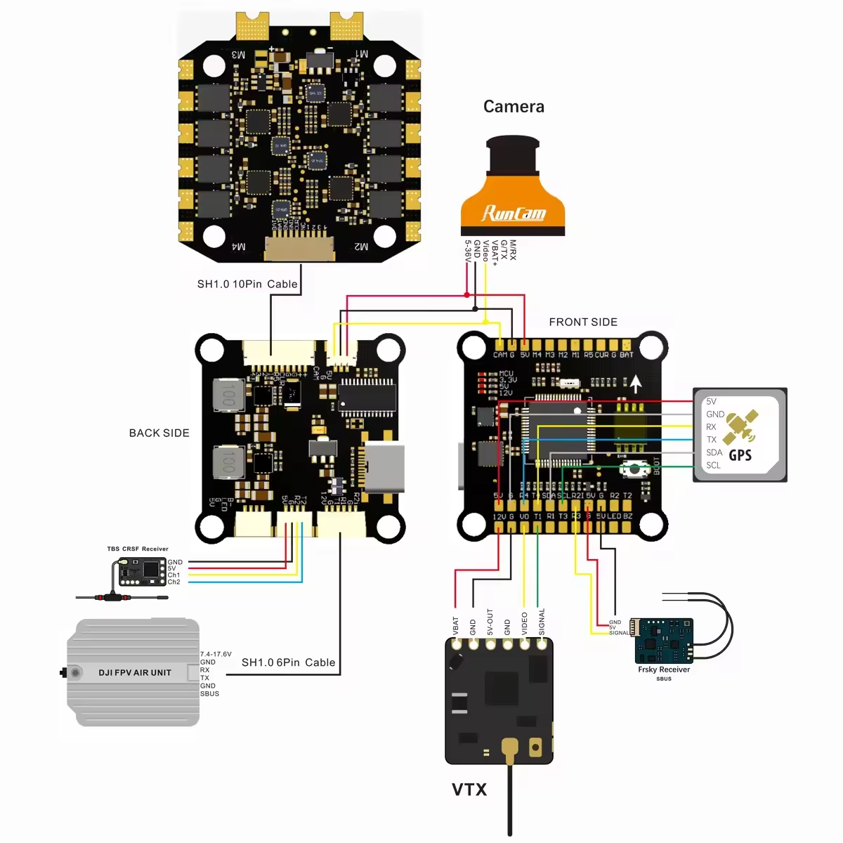 ชุดควบคุมการบิน F405 F722 F7 F - Betaflight Fc F7 บทวิจารณ์และราคา